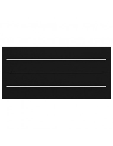 Mobile Lavabo Nero 100x38,5x48 cm in Legno Multistrato