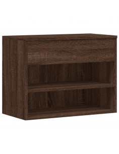 Scarpiera Rovere Marrone 60x30x45 cm in Legno Multistrato 2