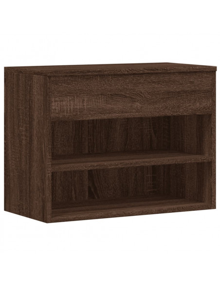 Scarpiera Rovere Marrone 60x30x45 cm in Legno Multistrato