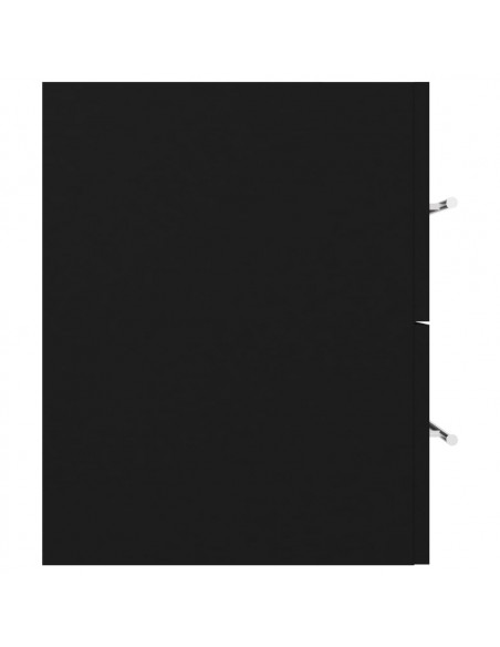 Mobile Lavabo Nero 100x38,5x48 cm in Legno Multistrato