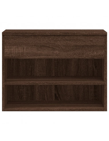 Scarpiera Rovere Marrone 60x30x45 cm in Legno Multistrato