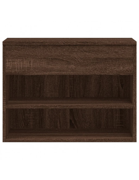Scarpiera Rovere Marrone 60x30x45 cm in Legno Multistrato