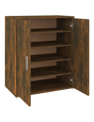 Scarpiera Rovere Fumo 60x35x70 cm in Legno Multistrato