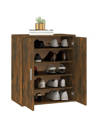 Scarpiera Rovere Fumo 60x35x70 cm in Legno Multistrato