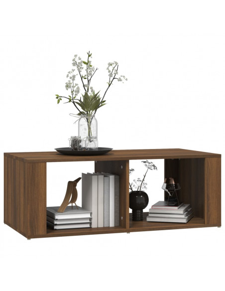 Tavolino da Salotto Rovere Marrone100x50x36cm Legno Multistrato
