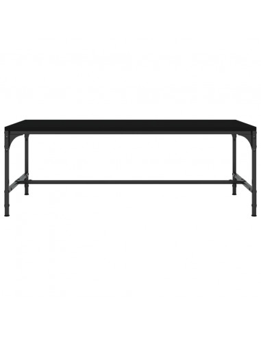 Tavolino da Salotto Nero 100x50x35cm Legno Multistrato