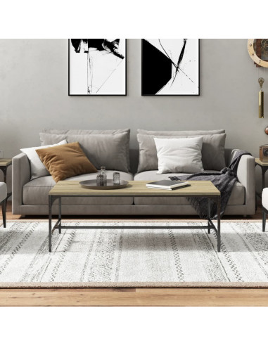 Tavolino da Salotto Rovere Sonoma 100x50x35cm Legno Multistrato