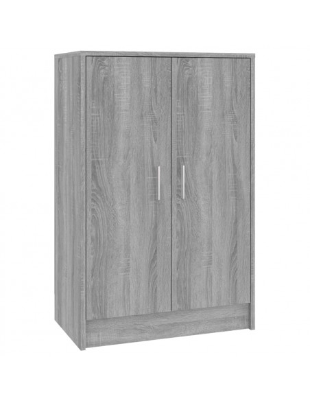 Scarpiera Grigio Sonoma 60x35x92 cm in Legno Multistrato