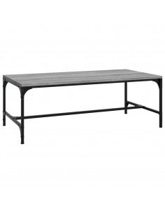 Tavolino da Salotto Grigio Sonoma 100x50x35cm Legno Multistrato 2