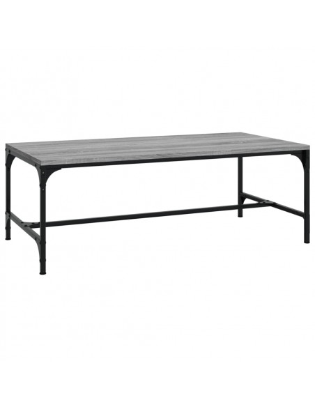 Tavolino da Salotto Grigio Sonoma 100x50x35cm Legno Multistrato