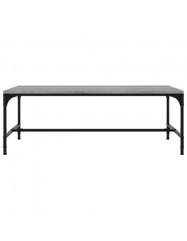 Tavolino da Salotto Grigio Sonoma 100x50x35cm Legno Multistrato