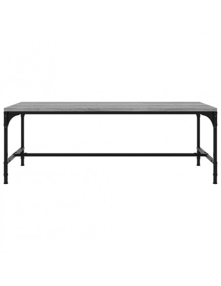 Tavolino da Salotto Grigio Sonoma 100x50x35cm Legno Multistrato