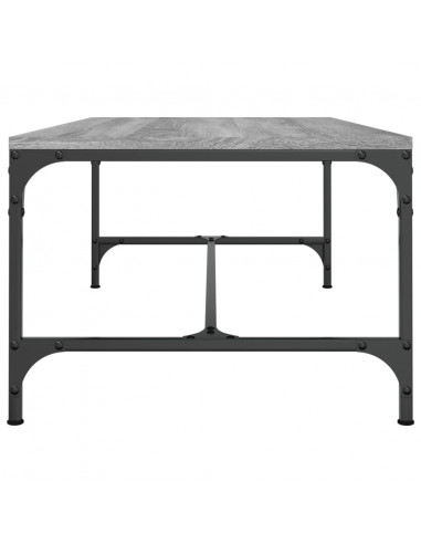 Tavolino da Salotto Grigio Sonoma 100x50x35cm Legno Multistrato