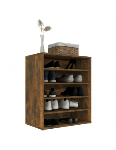 Scarpiera Rovere Fumo 60x35x70 cm in Legno Multistrato