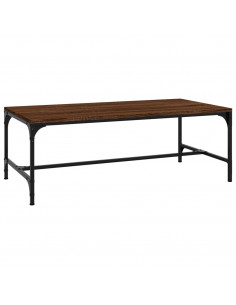 Tavolino da Salotto Rovere Marrone100x50x35cm Legno Multistrato 2