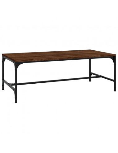 Tavolino da Salotto Rovere Marrone100x50x35cm Legno Multistrato