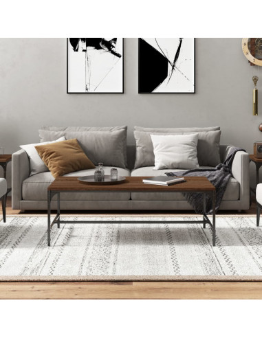 Tavolino da Salotto Rovere Marrone100x50x35cm Legno Multistrato