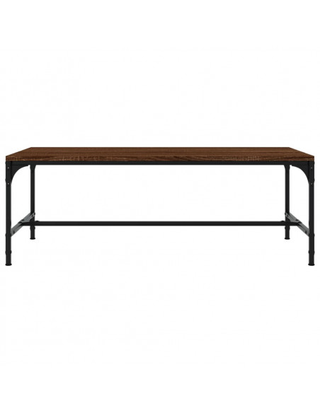 Tavolino da Salotto Rovere Marrone100x50x35cm Legno Multistrato