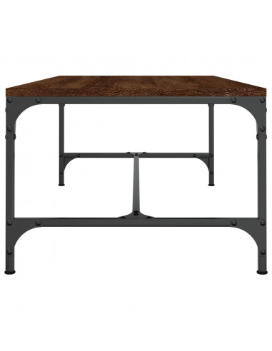 Tavolino da Salotto Rovere Marrone100x50x35cm Legno Multistrato