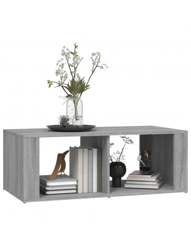 Tavolino da Salotto Grigio Sonoma 100x50x36cm Legno Multistrato