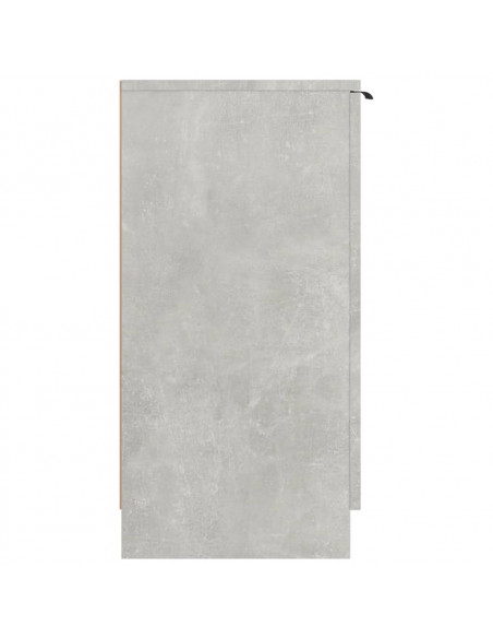 Scarpiera Grigio Cemento 59x35x70 cm in Legno Multistrato