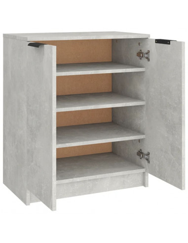 Scarpiera Grigio Cemento 59x35x70 cm in Legno Multistrato