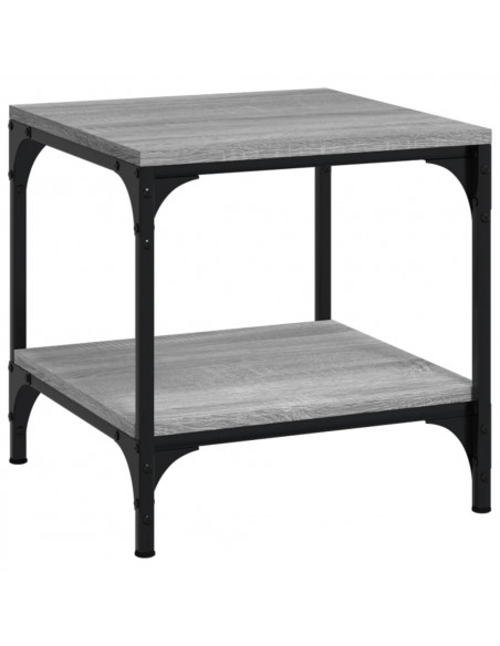 Tavolino da Salotto Grigio Sonoma 50x50x40 cm Legno Multistrato