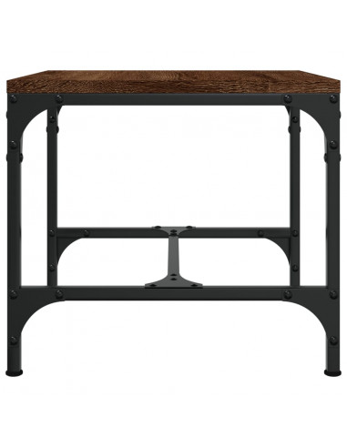 Tavolino da Salotto Rovere Marrone 50x50x35 cm in Multistrato