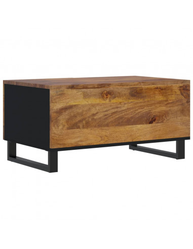 Tavolino da Soggiorno 80x50x40 cm Massello Mango e Multistrato