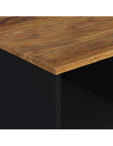 Tavolino da Soggiorno 80x50x40 cm Massello Mango e Multistrato