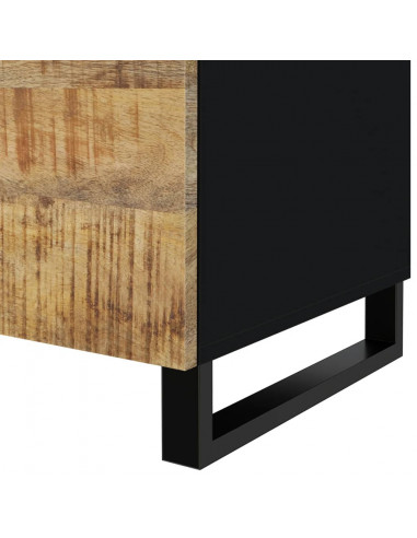 Tavolino da Soggiorno 80x50x40 cm Massello Mango e Multistrato