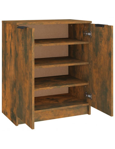 Scarpiera Rovere Fumo 59x35x70 cm in Legno Multistrato
