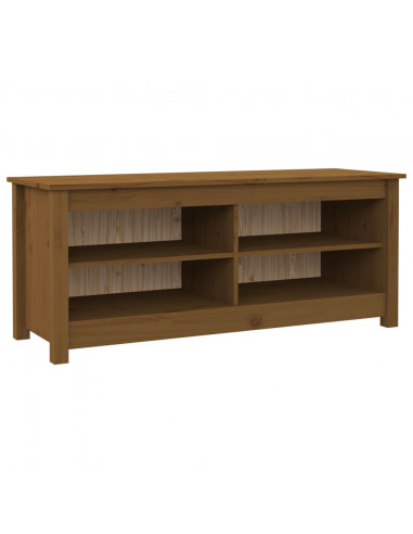 Scarpiera Miele 110x38x45,5 cm in Legno Massello di Pino
