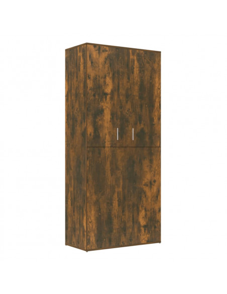 Scarpiera Rovere Fumo 80x39x178 cm in Legno Multistrato