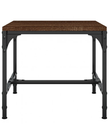 Tavolino da Salotto Rovere Marrone 40x40x35cm Legno Multistrato