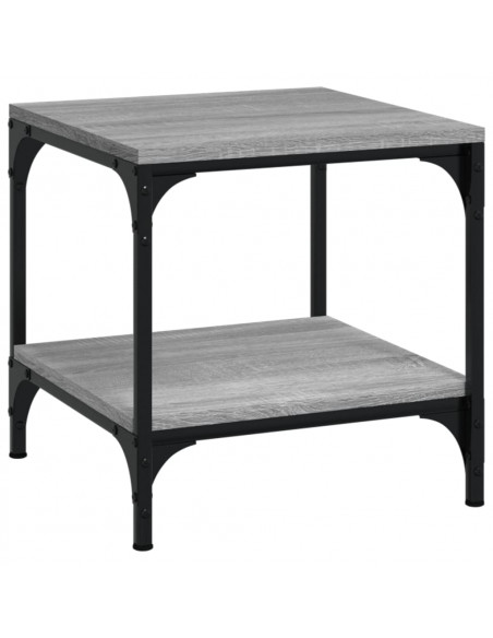 Tavolino Grigio Sonoma 40x40x40 cm in Legno Multistrato