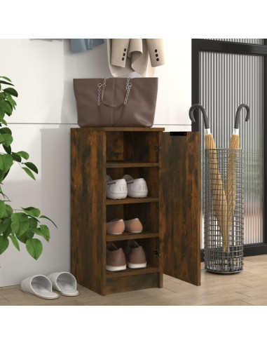 Scarpiera Rovere Fumo 30x35x70 cm in Legno Multistrato