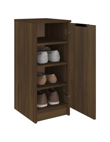 Scarpiera Rovere Marrone 30x35x70 cm in Legno Multistrato