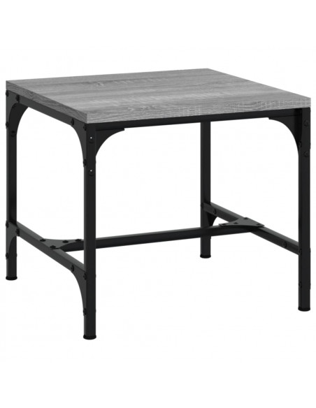 Tavolino Grigio Sonoma 40x40x35 cm in Legno Multistrato