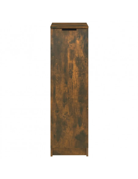 Scarpiera Rovere Fumo 30x35x100 cm in Legno Multistrato