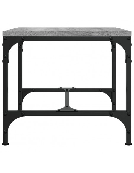 Tavolino Grigio Sonoma 40x40x35 cm in Legno Multistrato