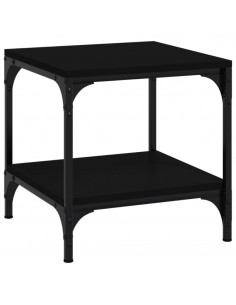 Tavolino Nero 40x40x40 cm in Legno Multistrato 2