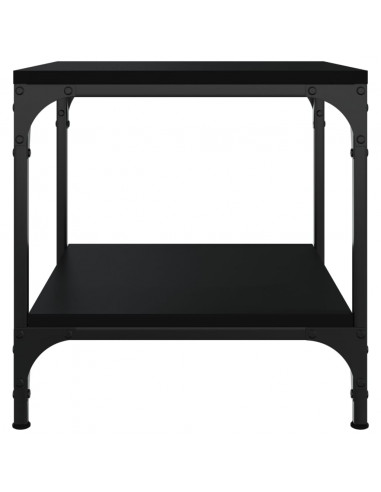 Tavolino Nero 40x40x40 cm in Legno Multistrato