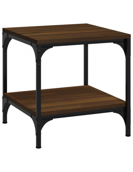 Tavolino da Salotto Rovere Marrone 40x40x40cm Legno Multistrato