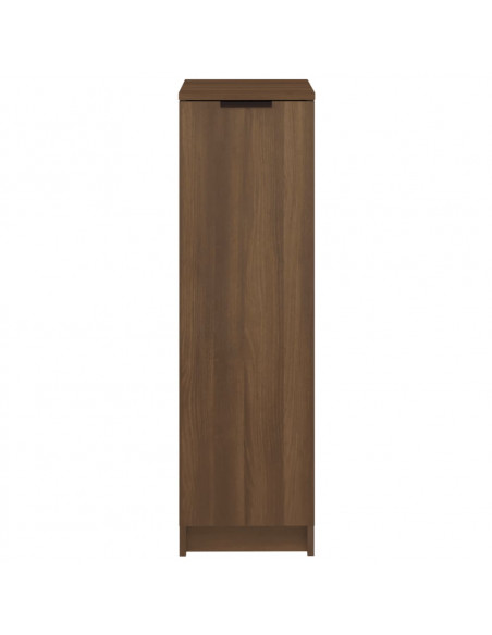 Scarpiera Rovere Marrone 30x35x100 cm in Legno Multistrato
