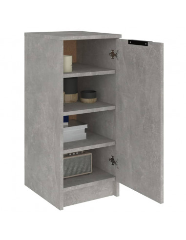 Scarpiera Grigio Cemento 30x35x70 cm in Legno Multistrato