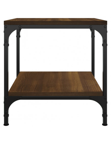 Tavolino da Salotto Rovere Marrone 40x40x40cm Legno Multistrato