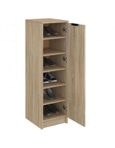 Scarpiera Rovere Sonoma 30x35x100 cm in Legno Multistrato