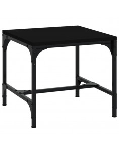 Tavolino Nero 40x40x35 cm in Legno Multistrato 2