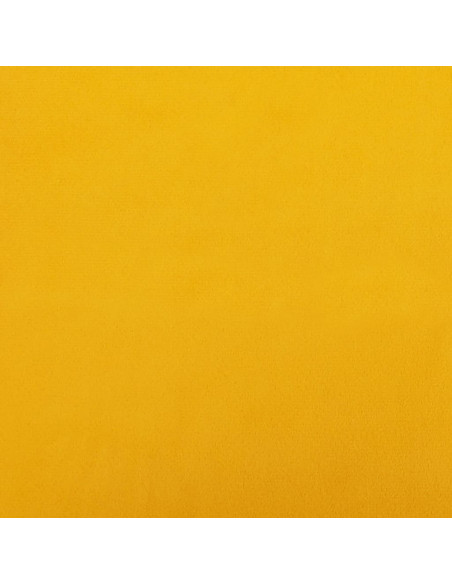 Poggiapiedi Giallo Senape 45x29,5x35 cm in Velluto